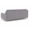 Cinnaro Velvet 3 Seater Sofa in Grey Color
