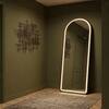 The Artment Black Halo Arch Unbreakable Floor Mirror For Home (150 X 40 CM)