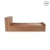 Vienta Engineered Wood Single  Size Bed With Box Storage (Oak Brown Finish)