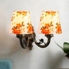Devansh Metal Electric Wall Light in Antique Gold Colour with Multi Shade Count of 2 Lights