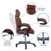Mearisha High Back Executive Chair in Ten Brown Colour