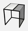 Sleek Metal Side Table in Black Colour