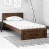 Monarch Solid Wood Single Size Non Storage Bed in Teak Finish