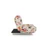 Palermo 3 Seater Click Clack Sofa cum Bed In Peach Floral Colour