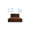Themis Engineered Wood Queen  Size Bed With Box Storage (Walnut Finish)