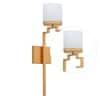 Corvina Single Light Metal and Glass Wall Light
