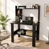 Spydercraft Daisy Modern Study Table in Black Finish