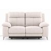 Emila Fabric Two Seater Motorized Recliner in Cream Colour