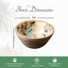 Elysian Flamingo Mango Wood Bowl Set Of 2