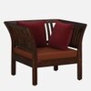 Urdhan 1 Seater Sofa in Honey Finish
