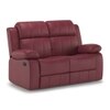 Griffin Recliner Two Seater - Crimson Burgundy