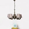 Devansh Steel Wall Mounted Lamp With Beige Jute Shade
