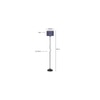 Nova Blue Jute shade with Iron floor lamp