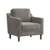 Menta Boucle Fabric Lounge Chair in Grey Colour
