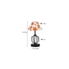 Veronica Multicolor cotton Table lamp with Iron Base