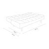 Ofra 3 Seater Sofa Cum Bed In Black Color