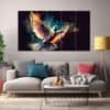 The Castle Decor Birds Art Wall Painting Wooden Framed Digital Painting 27x48 Inch (Style 2)