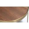 Albertoni Round Coffee Table With Ms Gold Base