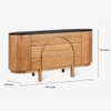 Andaman Nancowry Solid Wood Chest of Drawers in Brown Colour