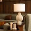 Capri Handicrafted Table Lamp in Black, blue and white Colour