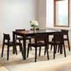 Floyd 6 Seater Dining Table Glass Top With Set Of 6 Gordon Chairs