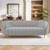 Nero Velvet 3 Seater Sofa in Grey Colour