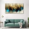 The Castle Decor Abstract Art Wall Painting Wooden Framed Digital Painting 27x48 Inch (Style 14)