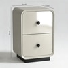 Evo Wood Side Table in Cream Colour