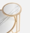 Dual Metal Side Table in Gold Colour