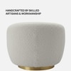 Elegantensemble Wood 1 Seater With Upholstery Non Storage Sofa In White Colour