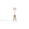 Harmon White Cotton Shade Floor Lamp