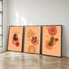The Castle Decor Boho Abstract Botanical Wall Art Set of 3 Design 13 11x17 Inch