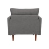 Arihana Boucle Fabric Arm Chair in Grey Colour