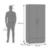 Bocado 2 Door Wardrobe in Sheesham Finish