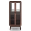 Boisdale Solid Wood Bar Cabinet (Walnut Finish)