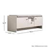 Hexa Red Engineered Wood Shoe Rack in Frosty White Colour