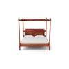 Pencil Solid Wood King Size Non Storage Bed In Honey Oak Finish