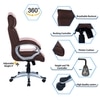 Wiwneags High Back Executive Chair in Brown Colour