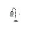 Multicolor Mosaic Glass Zig Zag Curvy Table lamp with Iron Base (EN14)