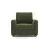 Apollo Compact High Back 1 Seater Fabric Sofa in Moss Green Colour