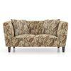 Janet 2 Seater Fabric Loveseat In Amru Paiseley Colour
