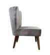 Rowan Solid Wood Accent Chair in Brown Colour