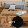 Premium Jacquard Polyester Fabric King Size Bed Waterproof Mattress Protector Bed Cover 78x72 Pack of 2
