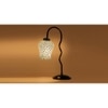 Multicolor Mosaic Glass Zig Zag Curvy Table lamp with Iron Base (EN01)