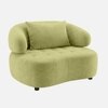 Henry Velvet 1 Seater Sofa Mint Green Color