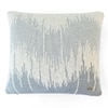 Wave Vanilla Grey Melange  And Natural Cotton Knitted Jacquard Cushion Cover 16X16 Inches