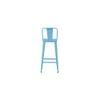 Adley Metal Bar Chair in Glossy Finish-blue