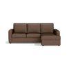 Apollo Compact Sofa (Colour : Mocha, Cushion : Hard, Back Type : Regular, Seating Capacity : Right Aligned 2 Seater + Right Aligned Chaise)