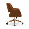 Doe Buck Lotsee Modern Brown Boucle Office Chair