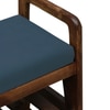 Lundeborg Solid Wood Shoe Rack with Seating in Walnut Brown finish